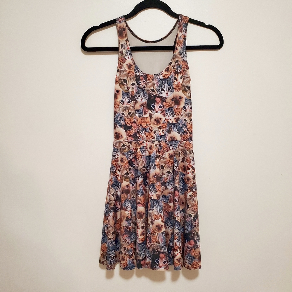 Blackmilk Show Me Your Kitties Skater Dress XS